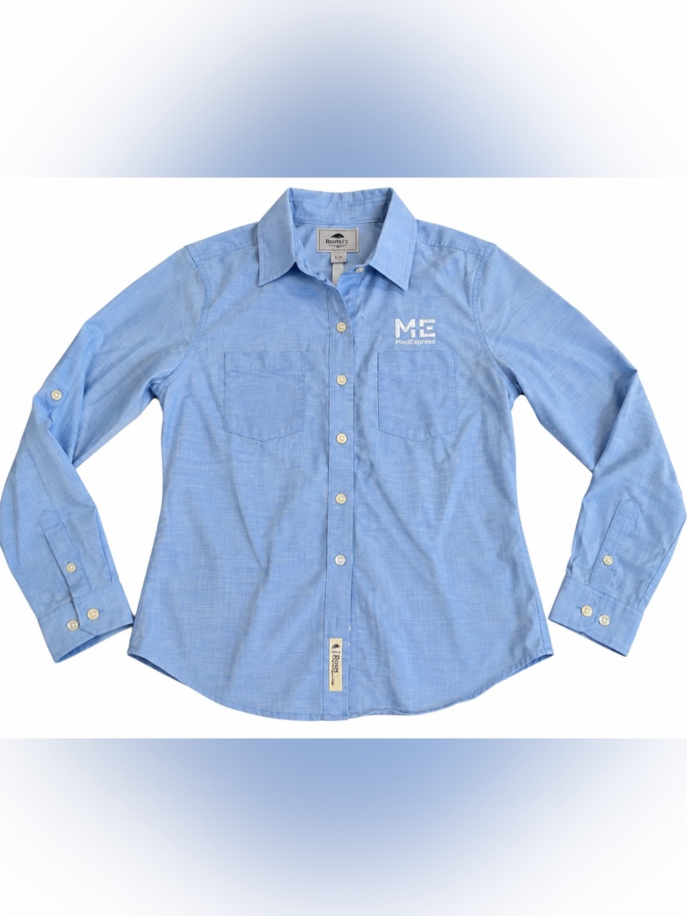 NWT roots 73 med express button down shirt